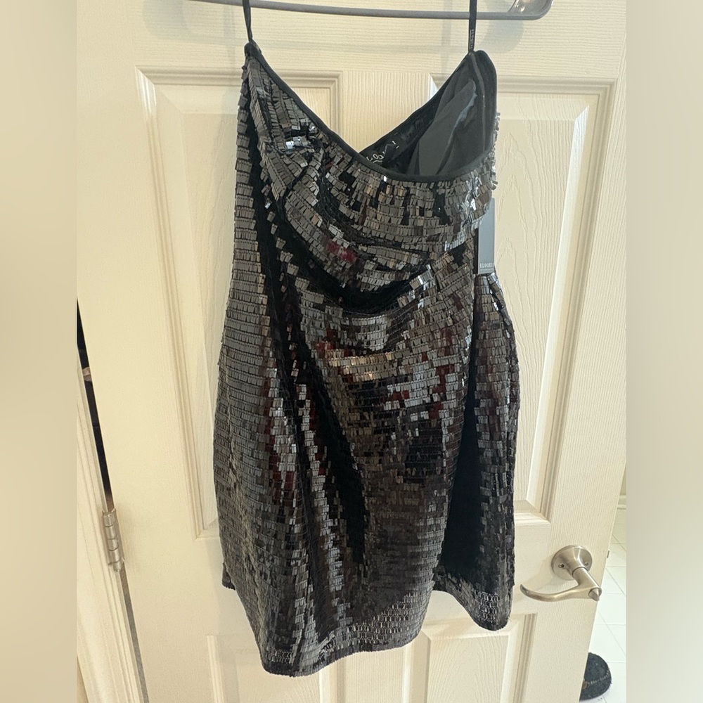Elloqui Black Sequin Dress size 14